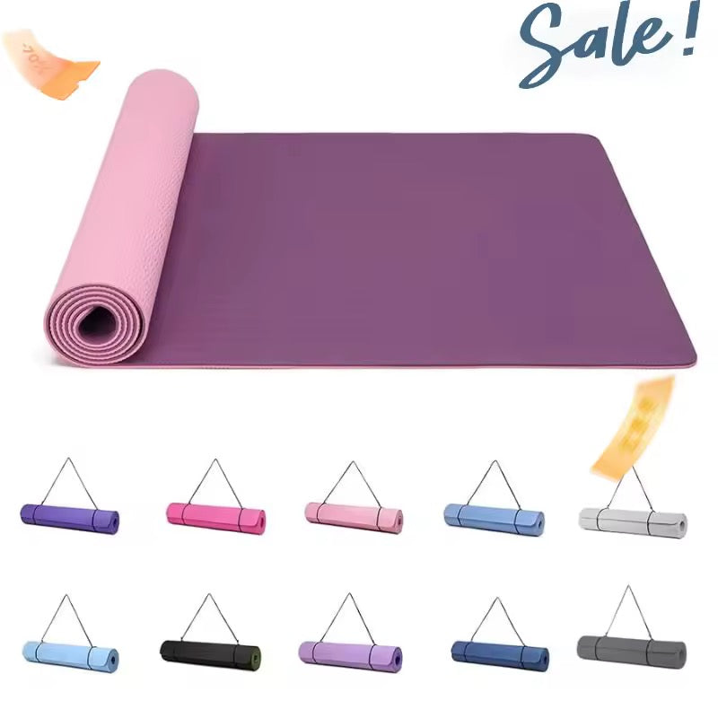 Tapis d'Exercice Antidérapants Colorés - Yoga et Fitness Premium
